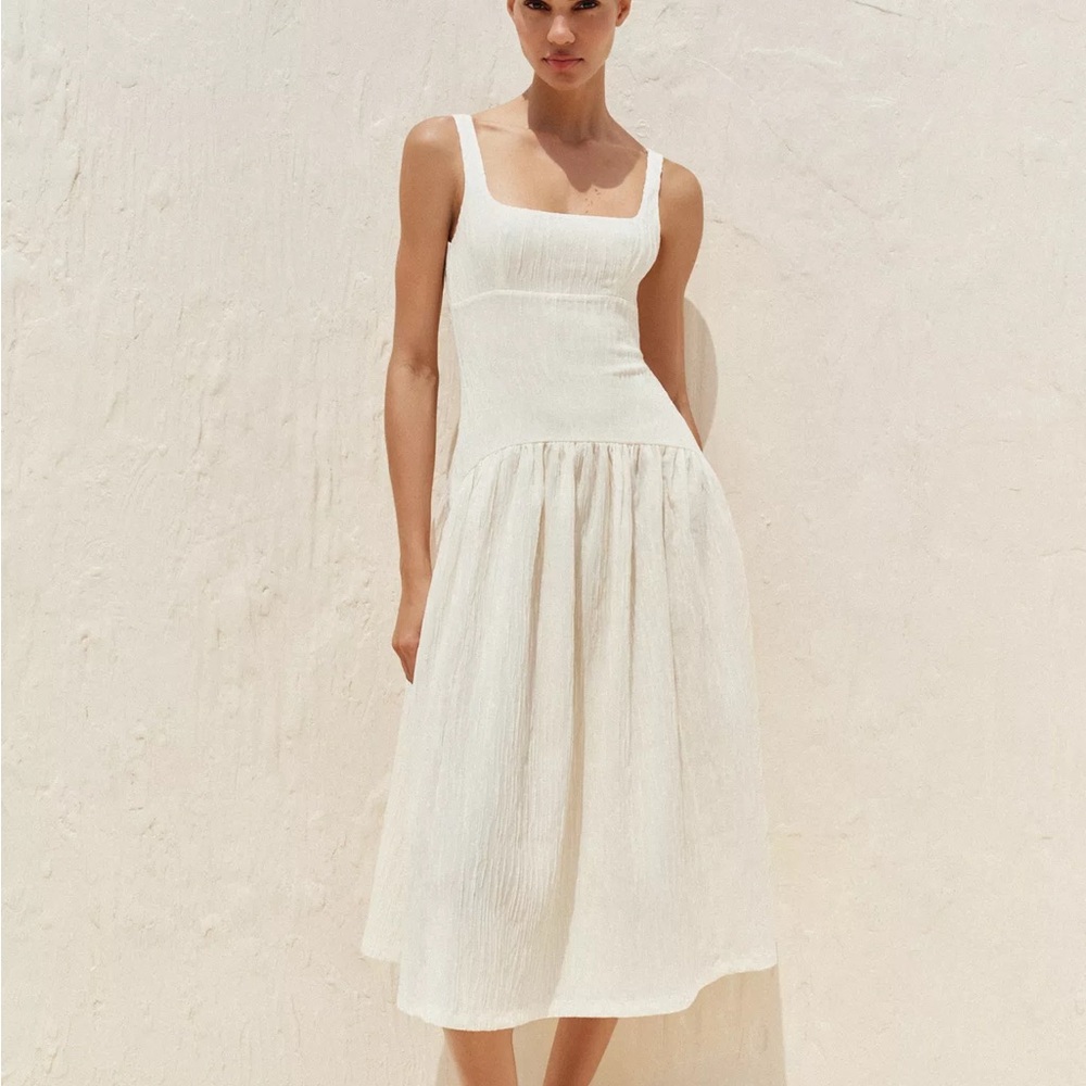 Zara Textured Strappy Dress